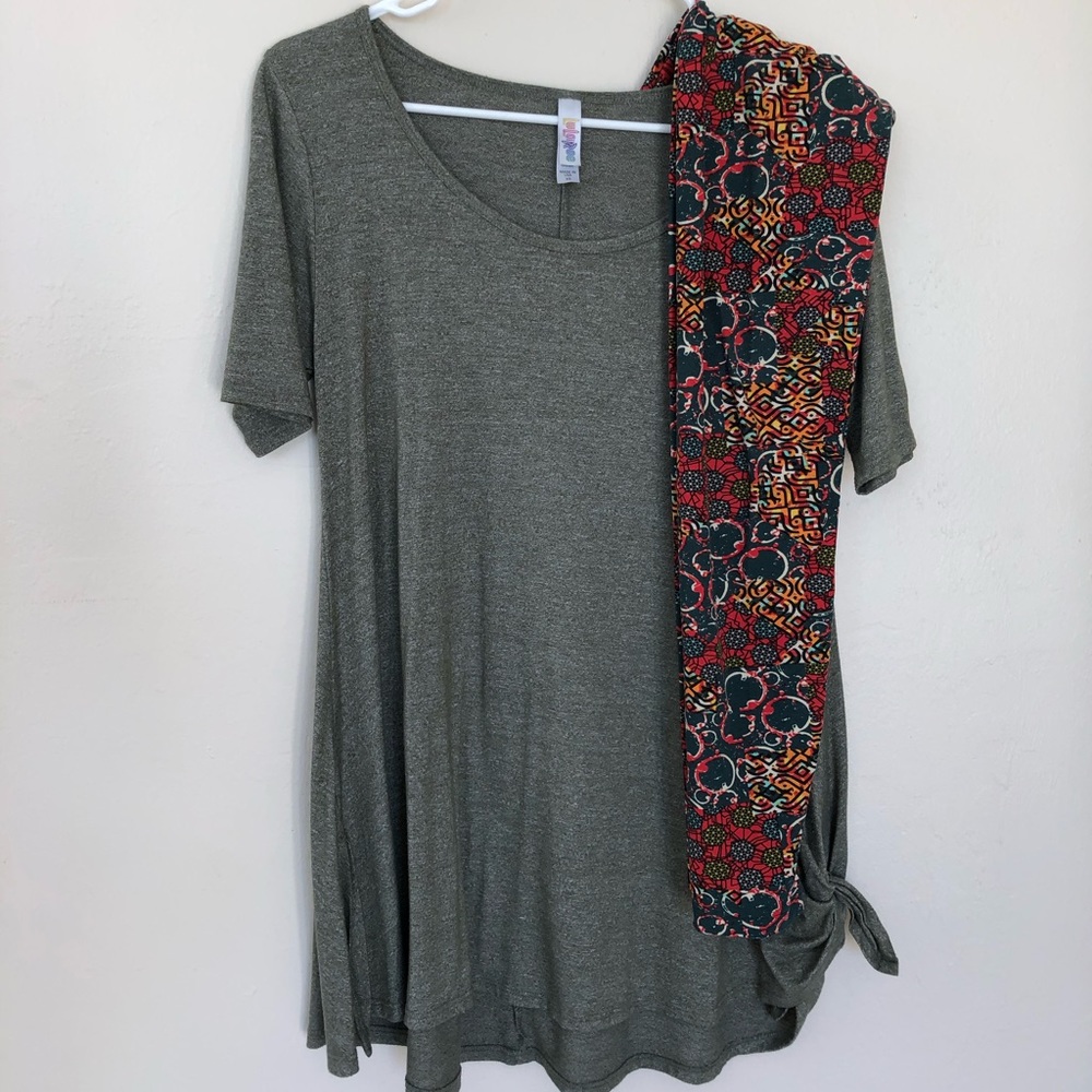 LulaRoe shirt and leggings set